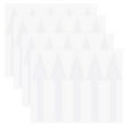 thumbnail image 1 of Uxcell Paquete de 4 Etiquetas Adhesivas en Forma de Flecha Impermeables de 6 x 2 pulgadas para Marcado de Paredes/Señal de Tráfico [Blanco], 1 of 6