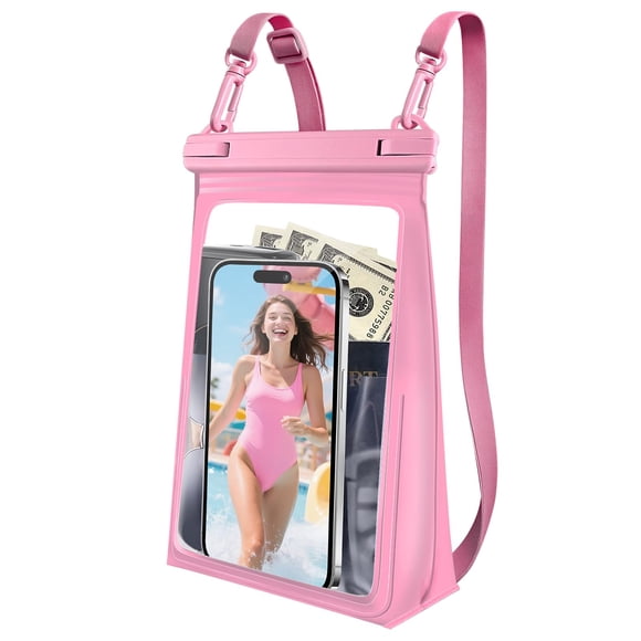 Funda flotante impermeable para teléfono Kebrela IPX8, 8.5 pulgadas, rosa