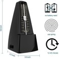 thumbnail image 2 of Metrónomo mecánico Ueteto Black con sonido fuerte para música, 2 of 7