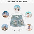 thumbnail image 6 of Cartoon Koalas with Eucalyptus Leaves Boys' Swim Trunks Board Shorts Beach Pants Bathing Bottoms S, 6 of 8