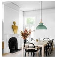 thumbnail image 5 of FSLiving Hanging Swag Lamp No Wiring Needed Wooden Handle Pendant Light with UL 15ft Plug-in On/Off Dimmer Switch Cord Macaron Green Lamp Nordic Minimalist for Store,Bulb Sold Separately - 1 Light, 5 of 10