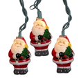thumbnail image 1 of Juego de luces Kurt Adler Papá Noel con árbol 10 luces 3 pulgadas UL, 1 of 8