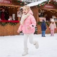 thumbnail image 5 of Abcomgle Toddler Winter Coat Lightweight Puffer Padded Baby Jacket Cute Bear Ears Hooded Toddler Boy Winter Coat Winter Warm Baby Girls' Outerwear Jackets & Coats, 5 of 5