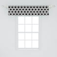 thumbnail image 2 of Ambesonne Black and White Window Valance, Spiral Hexagons, 54" X 12", Charcoal Grey, 2 of 3