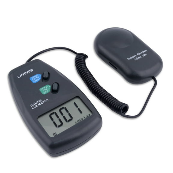 Digital Light Meter Wide Compact Data Hold Light Meter, 0 - 50000 Digital Luxmeter Light Meter