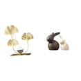 thumbnail image 1 of Estatua de figura,Estatuas de hojas y flores de metal,esculturas decorativas,Figuras decorativas para el hogar,para estante,mesa o vitrina.,Estatua de cerámica,Juego de estatuas de cerámica, 1 of 8
