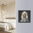 thumbnail image 4 of Yayeee Toggle Light Switch Wall Plate 2-Gang 4.56"x4.48" Decorative Outlet Cover, White Halloween Dog, 4 of 7