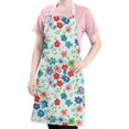 thumbnail image 5 of Pioneer Flower Floral Print Pattern Apron for Women and Men, Cotton Linen Waterproof with Pockets, Adjustable, 33x27 Inch for Kitchen, Gardening, BBQ, Salon, 5 of 6