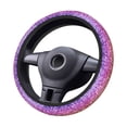 thumbnail image 2 of Uemuo Glitter Rainbow Printed Car Elastic Steering Wheel Cover - Universal Car Accessory for Diverse Cars Anti-Slip, and Comfortable- 15", 2 of 8