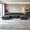 Flared Arms, variant on AUU 126" Corduroy U-Shape Cloud Sectional Sofa with Chaise, Side Pockets & Cup Holders – Modern Modular Deep-Seat Couch, No Assembly Required for Living Room or Bedroom