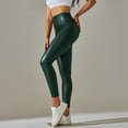 thumbnail image 2 of UJNDER Women's Fashion PU Leather Pants High Waist Solid Color Slim Fit Nightclub Autumn Winter Green XXL, 2 of 8