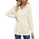 thumbnail image 1 of Jersey de baile sexy para mujer, sudadera con capucha con cremallera de un cuarto, Tops de punto sueltos lisos con bolsillos, 1 of 3