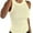 Beige, variant on Women's Crewneck Racerback Ribbed Tank Tops Summer Basic High Neck Sleeveless Slim Fit Crop Tops