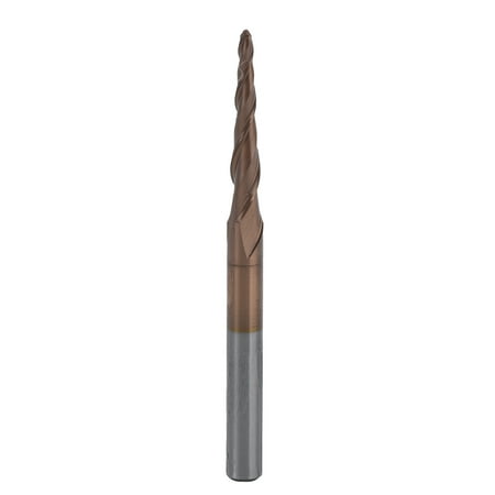 

End Mills Cone End Mills Tungsten Steel High Finish For Woodcrafts For Slotting For Cutting R0.75x20.5x D4x50
