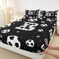 thumbnail image 4 of Erosebridal Kids Football Print Letter B Bed Sheets,Soccer Ball Games King Sheets For Ball Boys 4pcs, 4 of 6