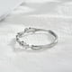 thumbnail image 4 of Anillo de Bodas Ajustable Qarigey Aleación Abierto Plata Esterlina 925, 4 of 6