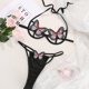 thumbnail image 5 of Conjunto de ropa interior sexy para mujer, vendaje hueco, lencería estampada, ropa de dormir, regalo sidaley XX000186-04, 5 of 7