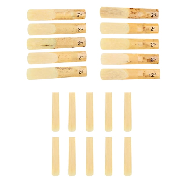 10pcs Clarinet Reed, B Flat 2.5 Clarinet Reeds Clarinet Mouthpiece for Clarinet Beginner