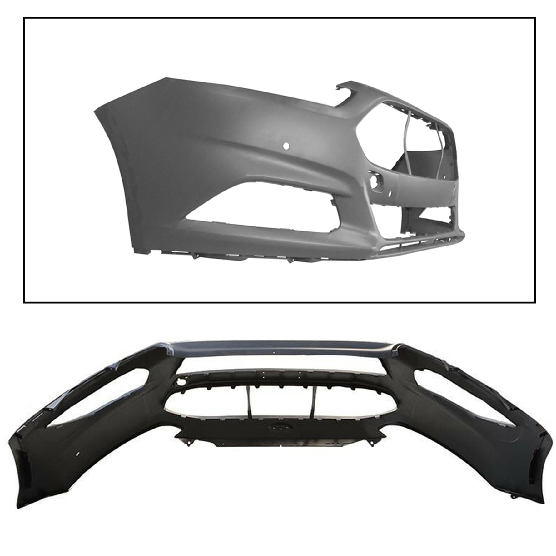 Front Bumper Cover Fit for 2013 2014 2015 2016 Ford Fusion with Park Assist Sensor Holes