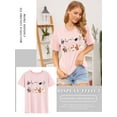 thumbnail image 4 of ZXSXSY Cute Cat Shirts for Women Graphic Tee Crew Neck Short Sleeve T-Shirts, 4 of 7