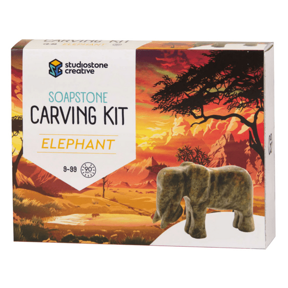 Soapstone Carving Kit - Elephant