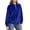 Blue Sweatshirt, variant on Women Velvet Sweatshirt Long Sleeve Pullover Half Zip Collared Rib Cuff For Casual Gathering Green XL