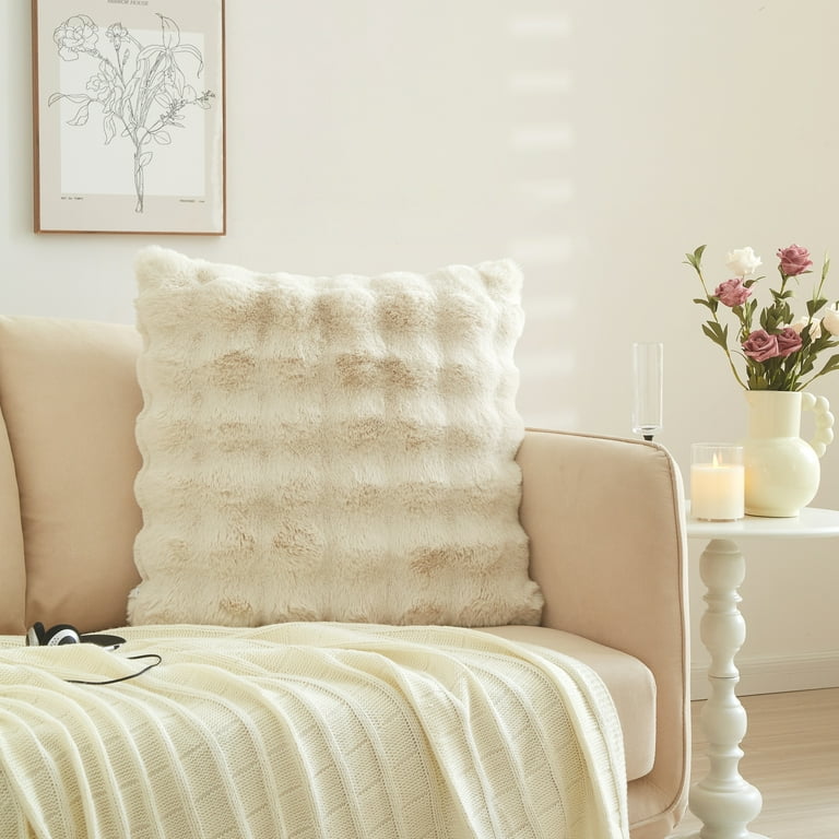☆BADBLOOD☆ Fur Pillow Large Shopper Bag Cream Better Homes & Garden 22