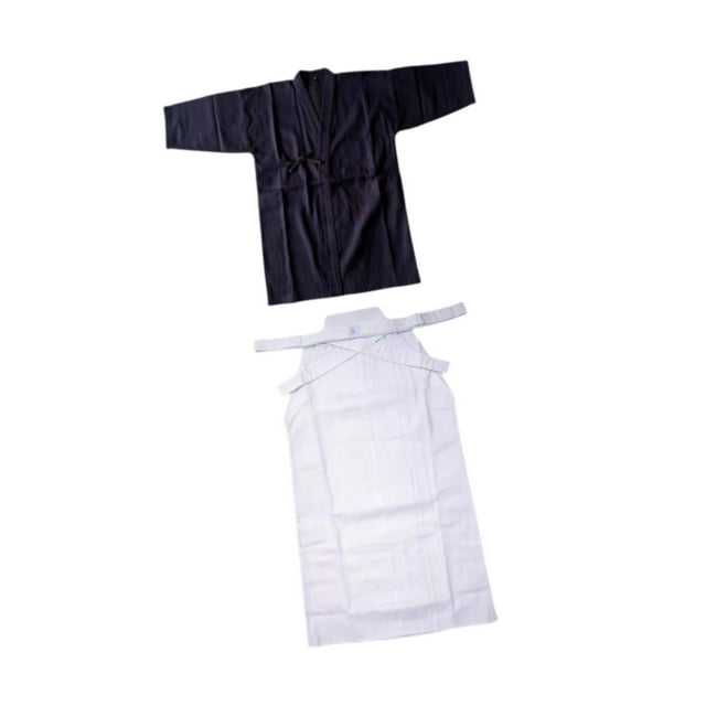 Juego de hakama para kendo,Conjunto de uniforme de Kendo japonés Conjunto de Kendo Hakama,Falda y top de traje de kendo hakama samurái de aikido,Ropa de artes marciales Traje 165 centímetros