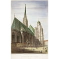 thumbnail image 2 of Vienna St Stephen'S 1822. Nst Stephen'S Cathedral Vienna Austria. Steel Engraving English 1822 After A Drawing By, 2 of 2