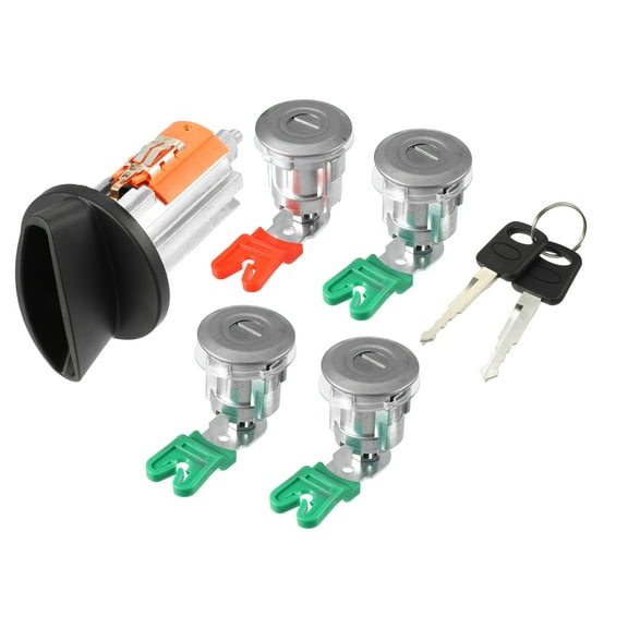 Unique Bargains 1 Set Ignition Switch Lock for Ford Econoline Van 1997-2018 Cylinder Door Lock Cylinder with Keys
