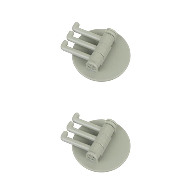 kurtrusly Rotatable Adhesive Hook Strong Bearing Capacity Stick Hooks Kitchen Supplies Hooks Wall-Mounted Key Holder Towel Storage Racks Green 2Set