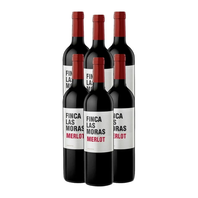 Pack De 6 Vino Tinto Finca Las Moras Malbec 750Ml