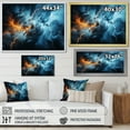 thumbnail image 4 of Designart "Lightning Electric Euphony I" Landscapes Floater Framed Canvas Print, 4 of 7