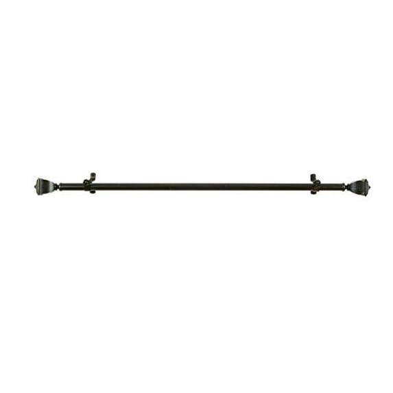 Lorraine Collection Elegant Metal Window Curtain Rod - Maestro (28"-48")