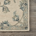 thumbnail image 6 of Laddha Home Designs 5' x 7' Ivory and Blue Floral Hand Tufted Rectangular Area Throw Rug, 6 of 7