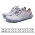thumbnail image 3 of Zapatos de vadeo unisex de goma suave para vadear en la playa (45 blanco gris) Likrtyny Tenis De Mujer Tenis De Hombre, 3 of 8