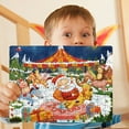 thumbnail image 1 of Puzzle Thickened Paper Santa 126 Pieces Of Puzzle For Children To Assemble Gifts, 1 of 7