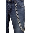 thumbnail image 3 of Silver Metal Extra Long Wallet Chain KeyChain Rocker Strong Chunky Links Biker, 3 of 8