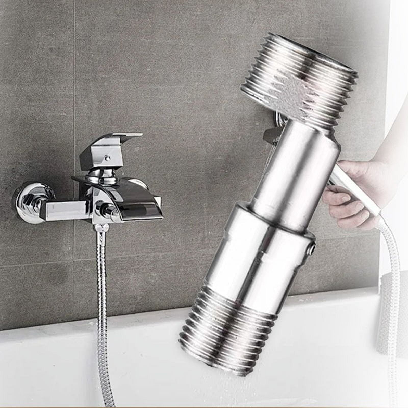 5-Function High Pressure Shower Head With Handheld - 78" Hose, Adjustable Spray Patterns, LED - Water Saving Bath Upgrade