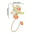 thumbnail image 2 of 1pc Luxury Metal Bookmark Chinese Style Retro Animal Shape Stationery Creative Gift Teacher Student School Office Supplies Student Mom Kids Gift,Reading Accessories, 2 of 5