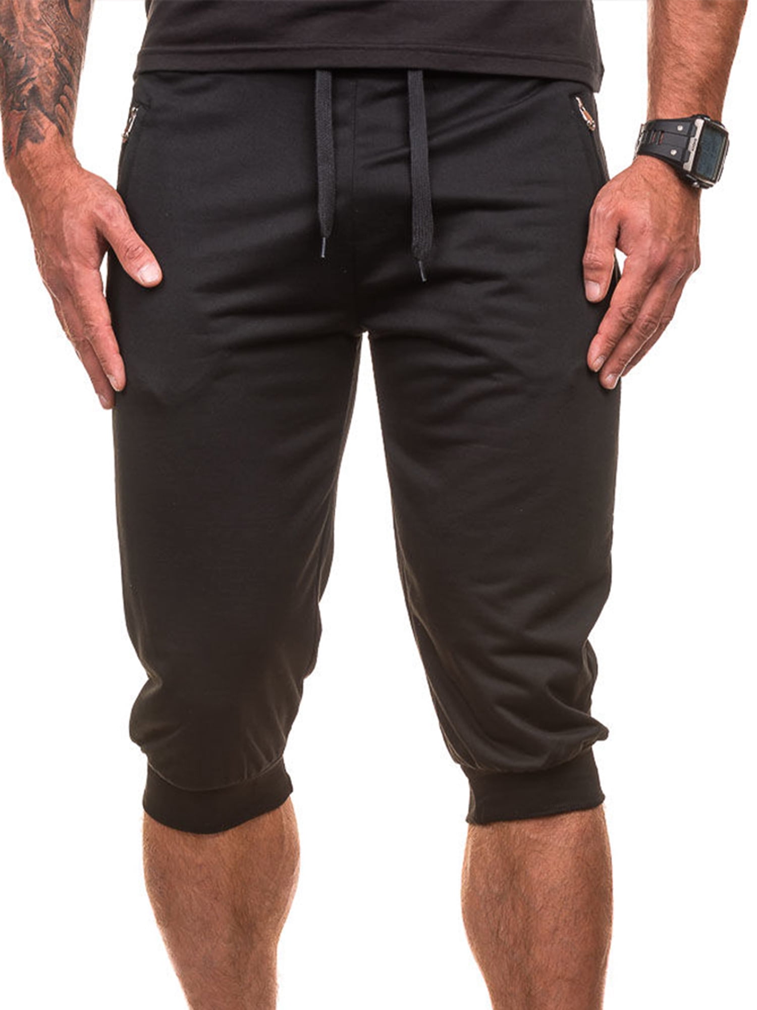 Mens Shorts Elasticated Waist Sweat 
