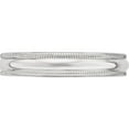 thumbnail image 4 of 14K White Gold 14Kw 4mm Milgrain Half Round Band Size 13.5 Made In United States wm040-13.5, 4 of 6