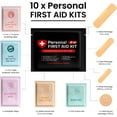 thumbnail image 2 of Portable Travel Size First Aid Kit - 10 Pack BLACK, 2 of 12