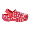 thumbnail image 3 of Sweethearts Conversation Hearts Clogs Girls, Adorable Comfort Stylish Easy Slip On Water Friendly Lightweight (Toddler) Red multi Size: 10, 3 of 5