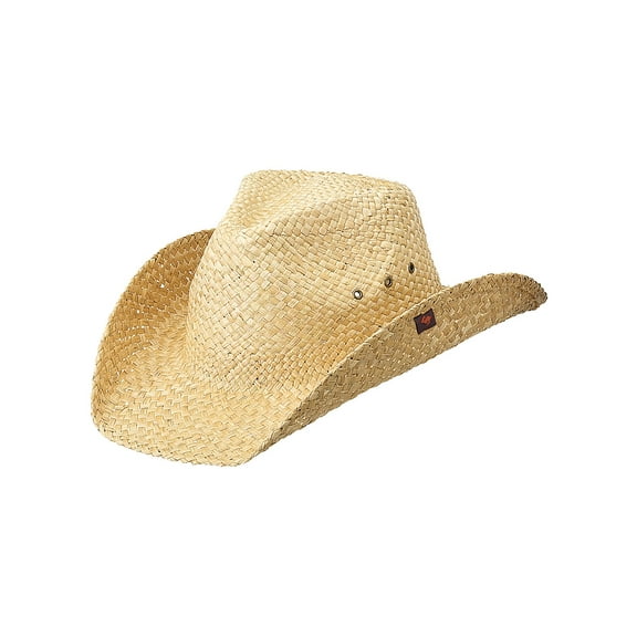 Natural Straw Maverick Drifter Cowboy Hat