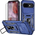 thumbnail image 1 of KOMI for Google Pixel 9a Case with Screen Protector and with Camera Cover, 360°Military Grade Rotatable Kickstand (Heavy Duty) Shockproof Protective, Case for Google Pixel 9a Blue, 1 of 5