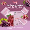 thumbnail image 2 of Sweetums Intimate Wipes Grape Flavor 10-Pack, 2 of 7