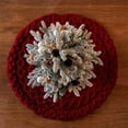 thumbnail image 4 of WEGFTDUOP Christmas Knitted Tree Skirt Knitted Christmas Ambiance Apron Christmas Tree Decorations Accessories, 4 of 6