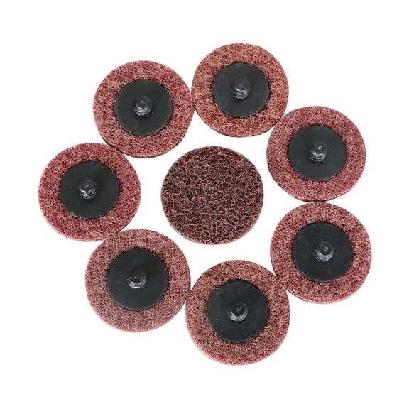 findmall 50× 2" Medium Surface Conditioning Discs Roll Lock Die Grinder Sanding Pads New