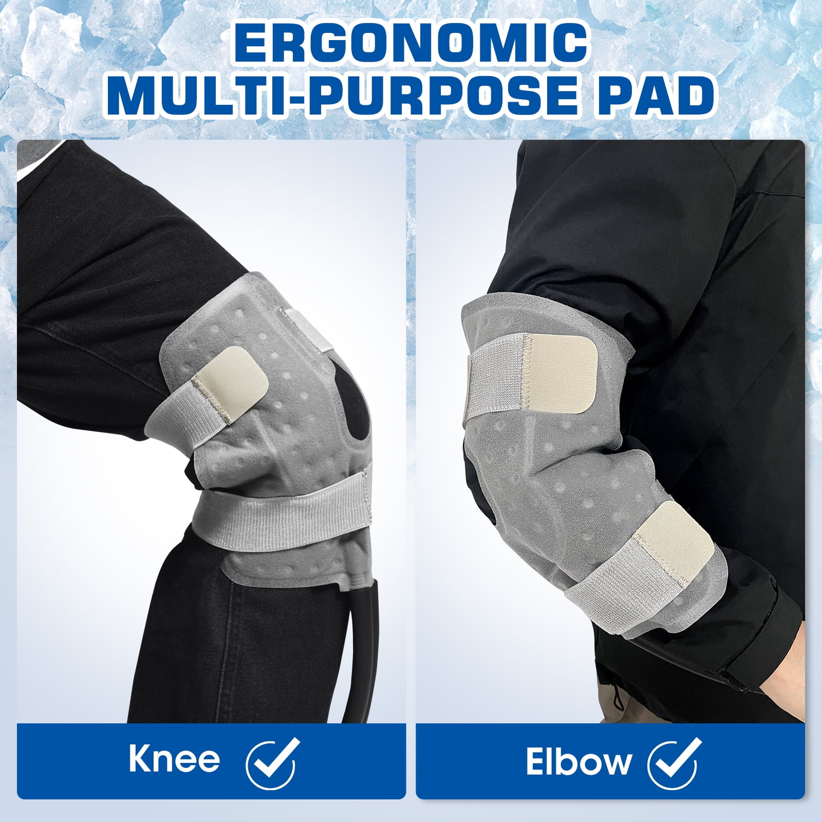 Ice Machine for Knee After Surgery Cold Therapy Machine for Sports Injuries Sprains Reduce Swelling with Digital Timer Quiet Pump